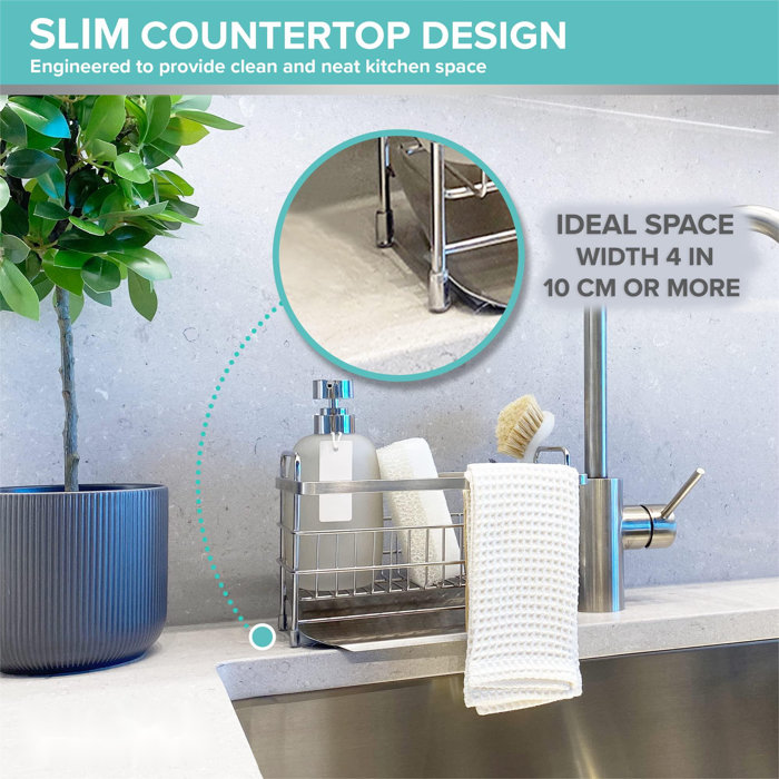 Crestone Stainless Steel Sink Caddy Wayfair